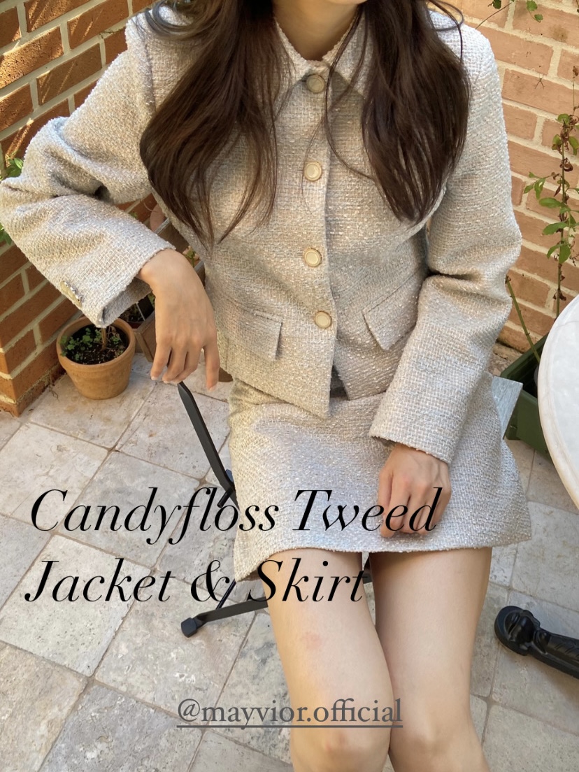 Candyfloss Tweed Jacket &amp; Skirt